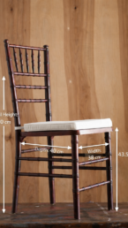 Fruitwood Tiffany Chair dimensions