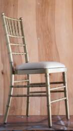 Gold Tiffany Chair with beige seats